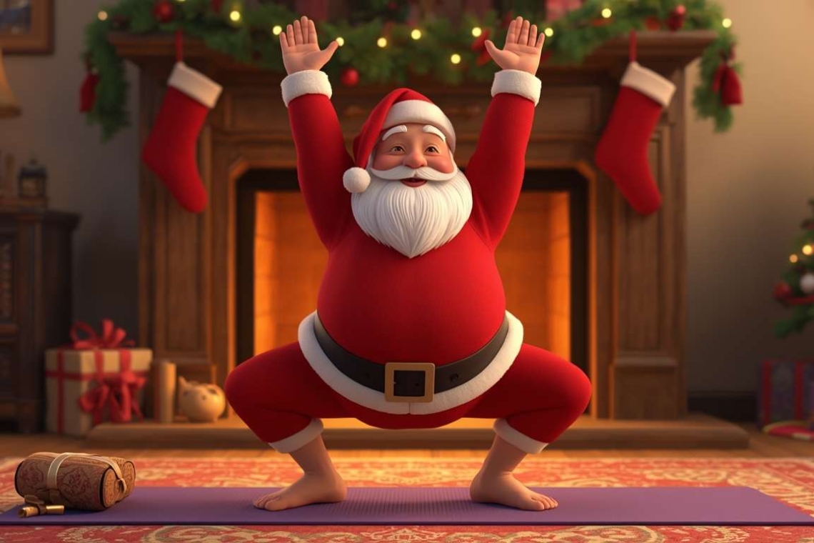 Ο Άη Βασίλης που έκανε γιόγκα