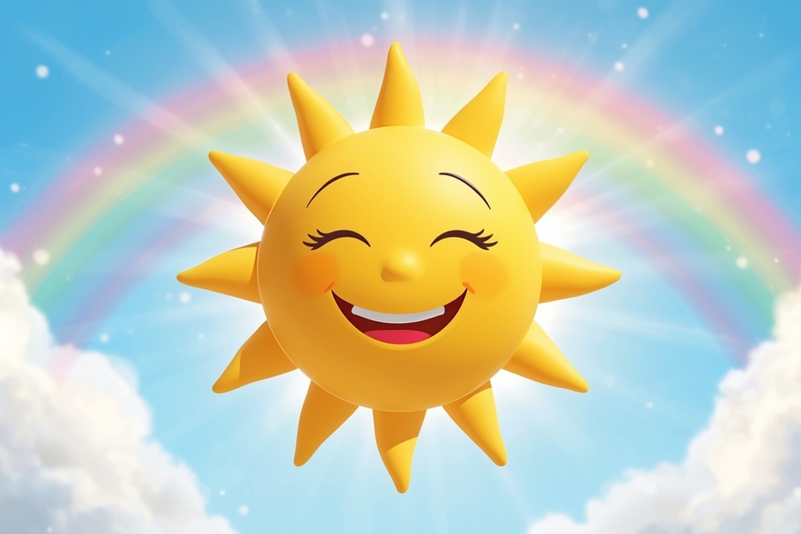 Ζωγραφίζω τον χαμογελαστό ήλιο 