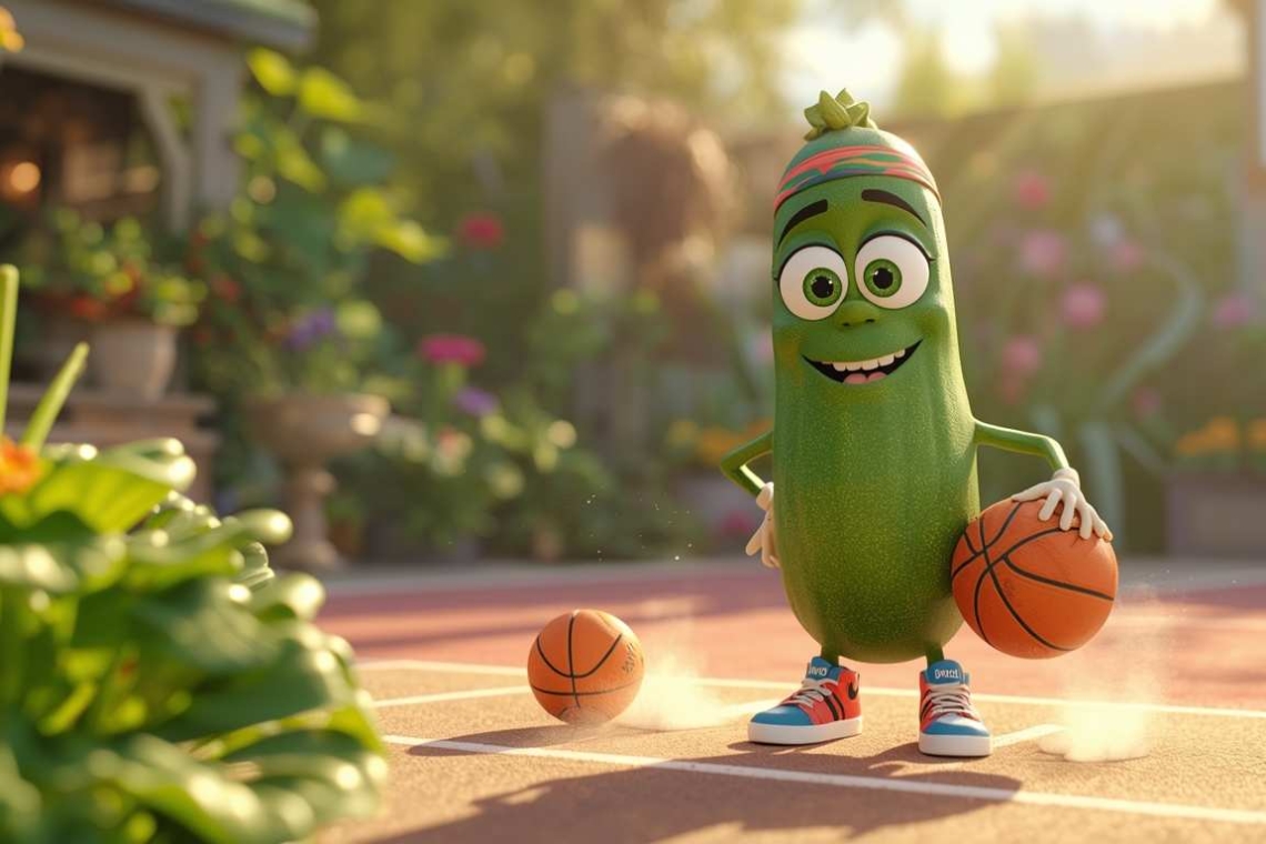 Το κολοκυθάκι που παίζει μπασκετάκι